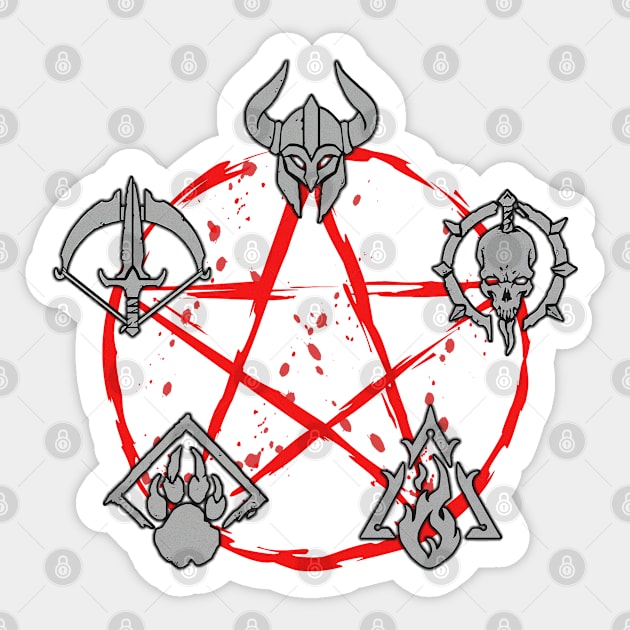 Diablo 4 Classes Sticker by moreirapod